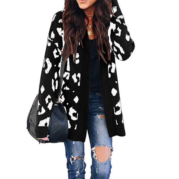 ‘LIZZIE’ Animal Print Cardigan - Picture 3 of 5